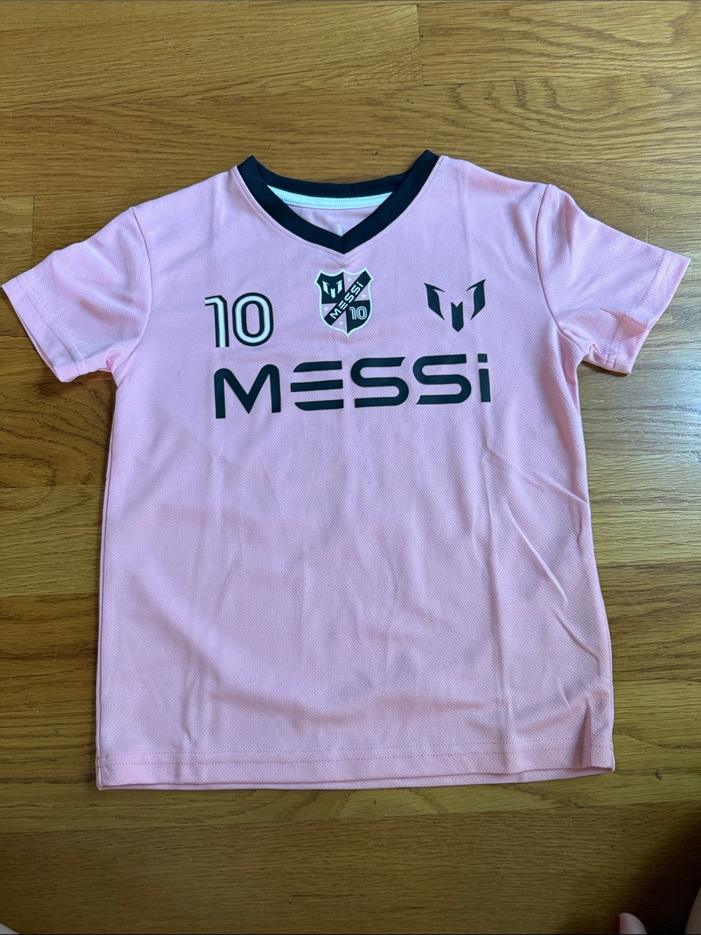Kids' Pink Messi Soccer Jersey - 10